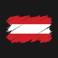 Austria Flag Brush Vector