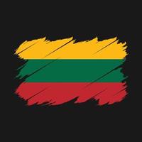 Lithuania Flag Brush Vector