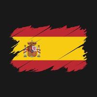 vector de pincel de bandera de españa