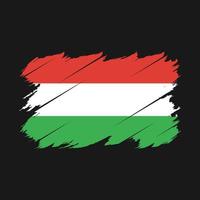 Hungary Flag Brush Vector