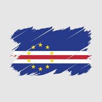 Cape Verde Flag Brush Vector