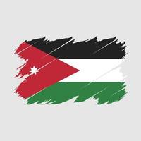 Jordan Flag Brush Vector