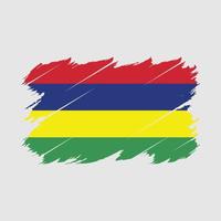 Mauritius Flag Brush Vector