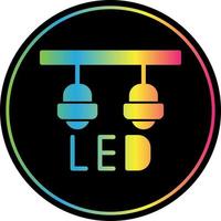 diseño de icono de vector de lámpara led
