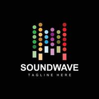 Sound Wave Logo, And Sound Tone Vector Icon Template Music Brand Product