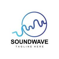 Sound Wave Logo, And Sound Tone Vector Icon Template Music Brand Product