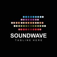 Sound Wave Logo, And Sound Tone Vector Icon Template Music Brand Product