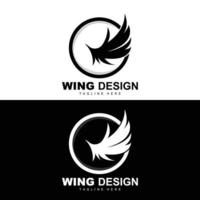 Wings Logo, Phoenix Logo, Bird Wing Vector, Template Illustration, Wing Brand Design vector