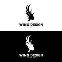 Wings Logo, Phoenix Logo, Bird Wing Vector, Template Illustration, Wing Brand Design vector