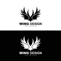 Wings Logo, Phoenix Logo, Bird Wing Vector, Template Illustration, Wing Brand Design vector