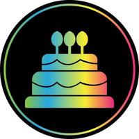 diseño de icono de vector de pastel de cumpleaños