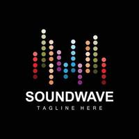 Sound Wave Logo, And Sound Tone Vector Icon Template Music Brand Product