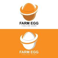 Egg Logo, Egg Farm Design, Chicken Logo, Asian Food Vector