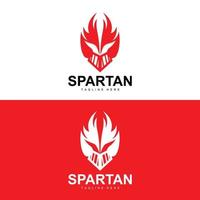 Spartan Logo, War Helmet Suit Vector, Barbarian Armor Icon, Viking, Gym Fit Design, Fitness vector