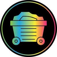 Mining Cart Vector Icon Design