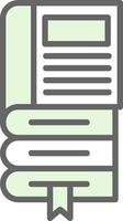 Book Stack Vector Icon Design