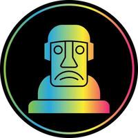 diseño de icono de vector moai