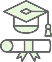 diseño de icono de vector de toga de graduación