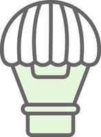 Hot Air Balloon Vector Icon Design