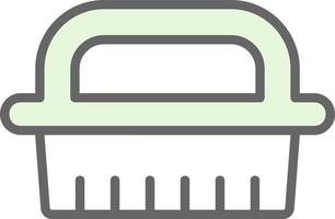 Cleaning Brush Vector Icon Design