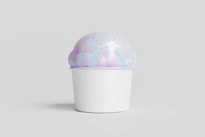 Ice Cream Cup Mockup photo