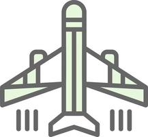 diseño de icono de vector de avión