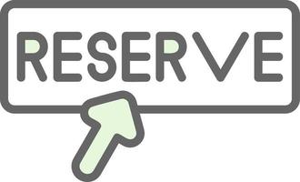 diseño de icono de vector de reserva