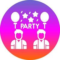 diseño de icono de vector de fiesta