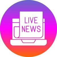 Live News Vector Icon Design