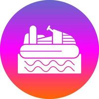 Bumper Boat Vector Icon Design