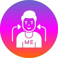 Myself Vector Icon Design