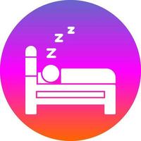 diseño de icono de vector de dormir