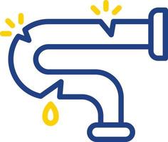 Damage Pipe Vector Icon Design