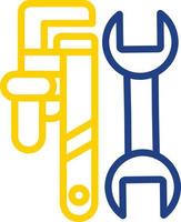 Pipe Wrench Vector Icon Design