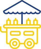 Food Cart Vector Icon Design