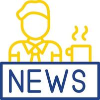 NewsCaster Vector Icon Design