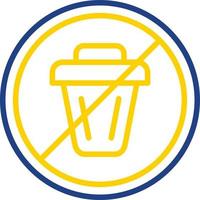 No Littering Vector Icon Design