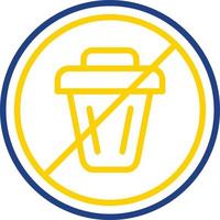 No Littering Vector Icon Design