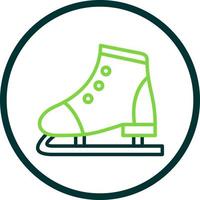 Figure Skating Vector Icon Design