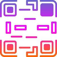 diseño de icono de vector de código qr