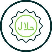 diseño de icono de vector halal