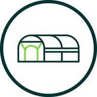 Green House Vector Icon Design