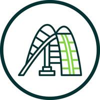 Roller Coaster Vector Icon Design