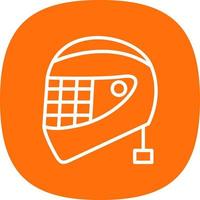 diseño de icono de vector de casco