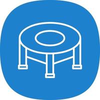 Trampoline Vector Icon Design