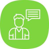 Talk Vector Icon Design
