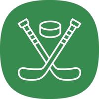 Ice Hockey Vector Icon Design