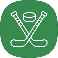 Ice Hockey Vector Icon Design