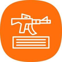 Knocked Out Vector Icon Design