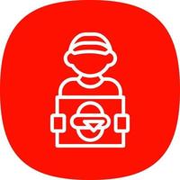 Delivery Man Vector Icon Design